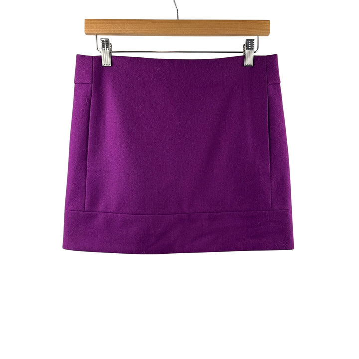 Women’s J.Crew Size 2 Royal Purple Tweed Mini Skirt