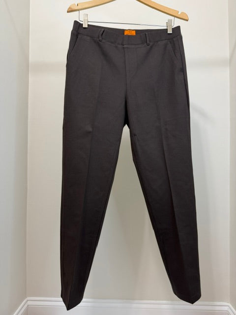 Mary Crafts Pull On Straight Leg Pants Chocolate Brown Sz12