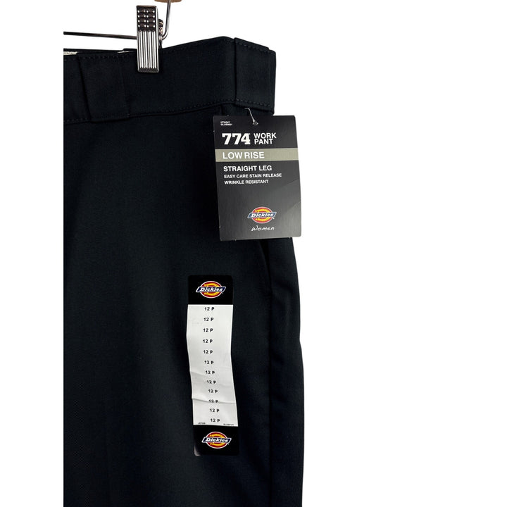Women’s Dickies Size 12P Black Lowrise Straight Leg Pants