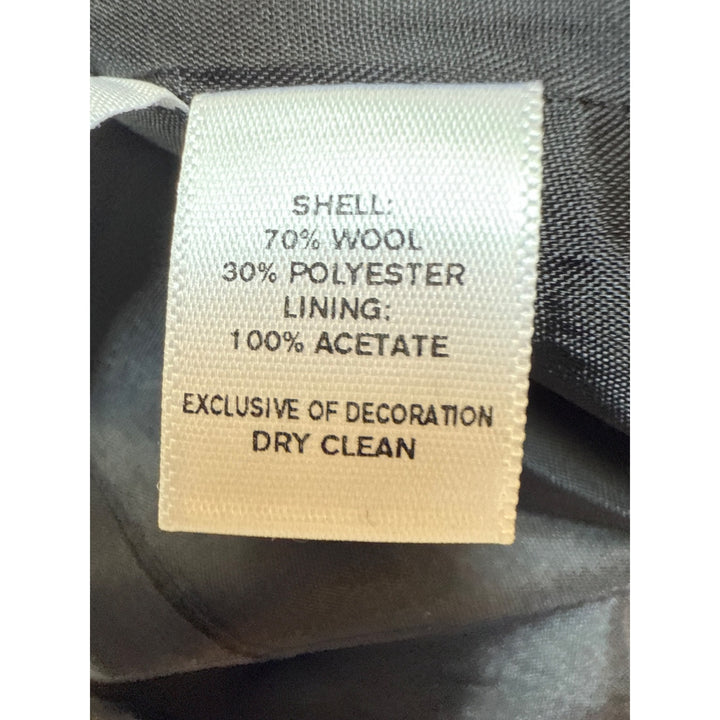 Ann Taylor Loft Womens Size 2 Gray & Brown Wool-Blend Pencil Skirt