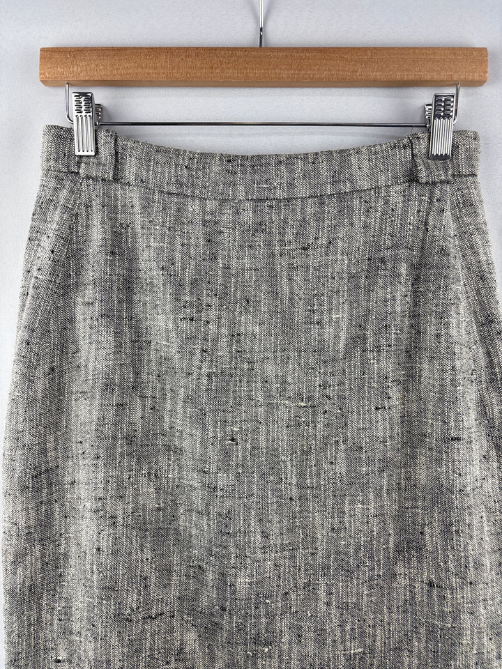 Women’s Max Mara Light Gray Tweed Pencil Skirt
