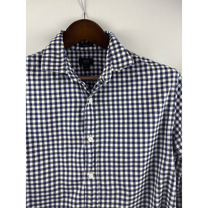 Men’s J.Crew Medium Blue & White Gingham Button Up