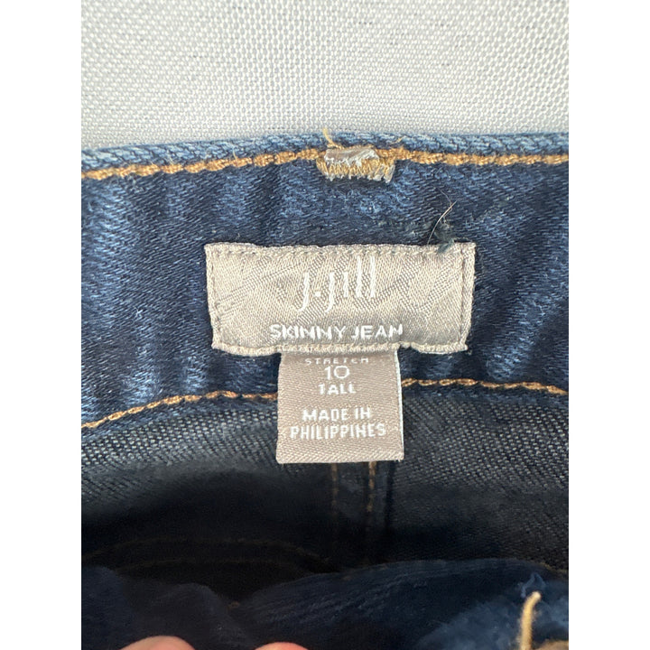 Women’s J.Jill Size 10 Dark Wash Blue Skinny Jeans