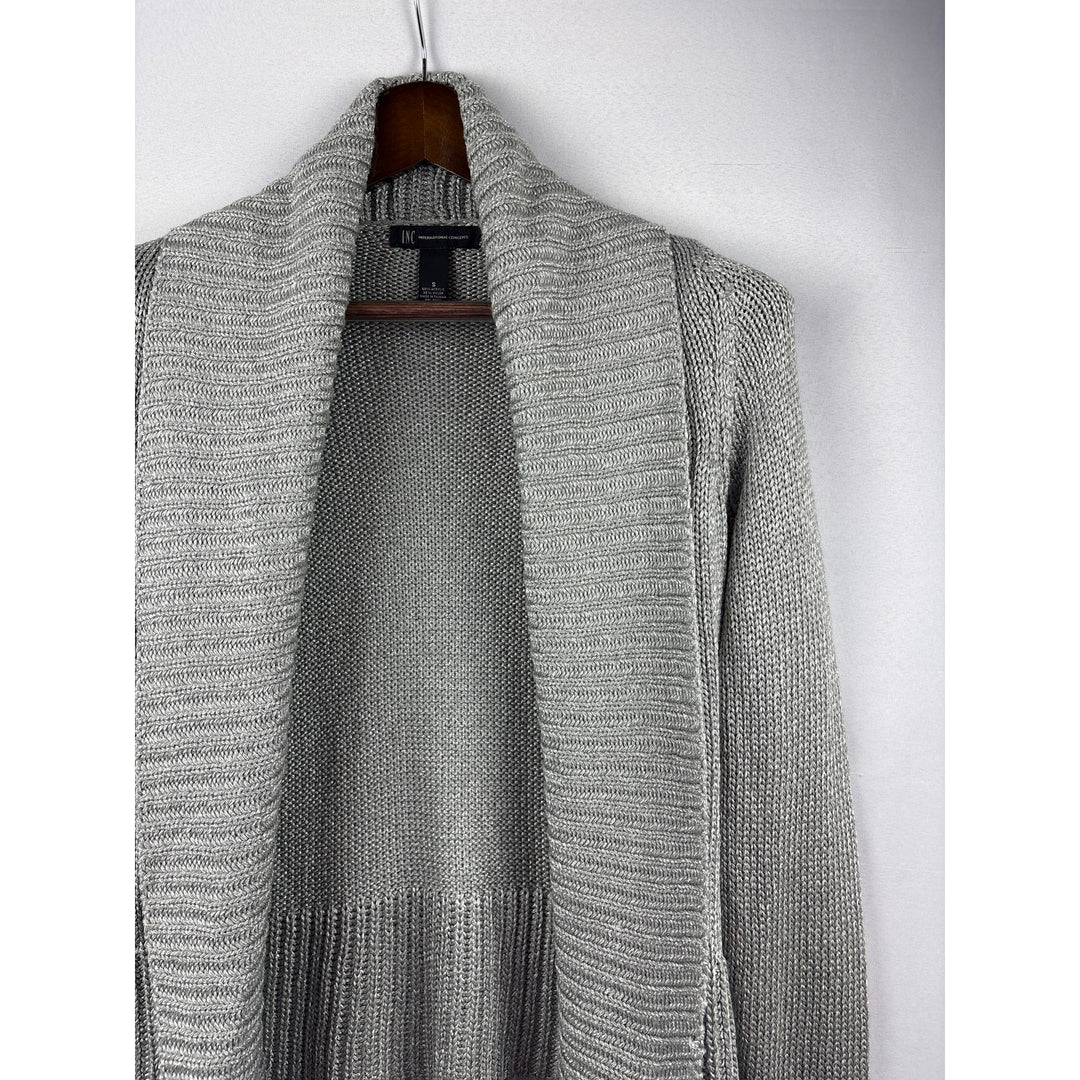 Women’s I.N.C Small Silver Knit Cardigan