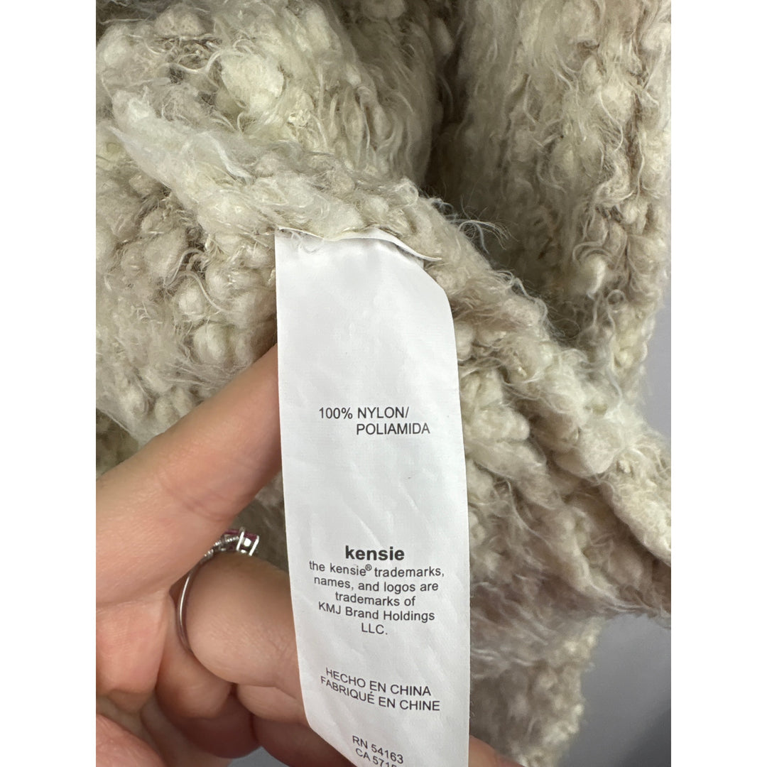 Women’s Kensie Small Cream Thick Knit Vest