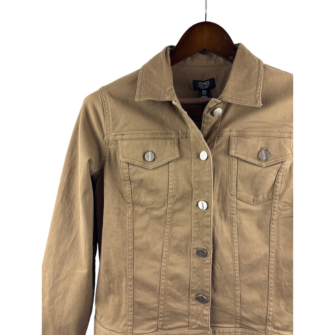 Women’s Jones New York Small Mocha Brown Jean Jacket