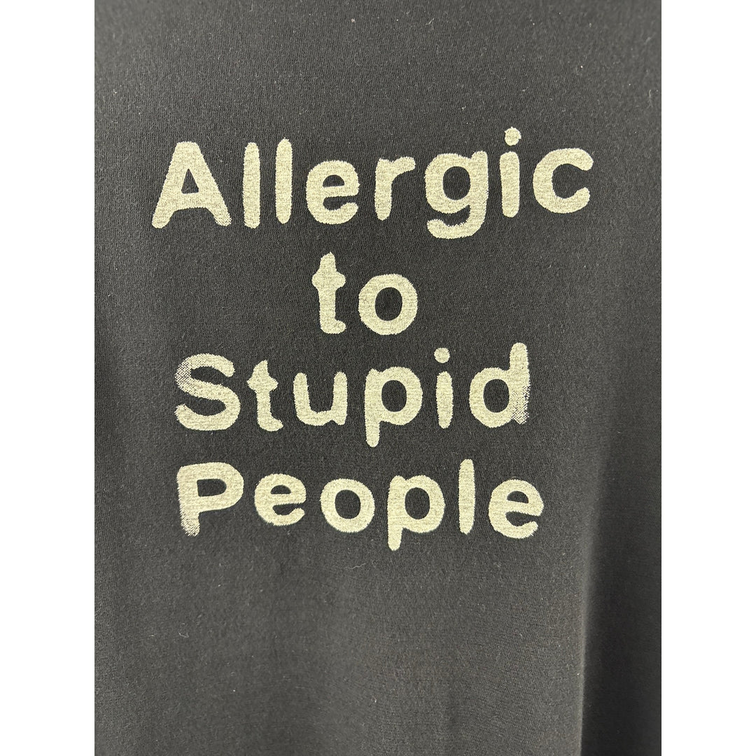 Women’s R13 Large Black “Allergic to Stupid People” T-Shirt