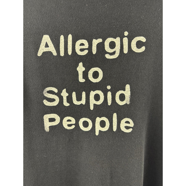 Women’s R13 Large Black “Allergic to Stupid People” T-Shirt