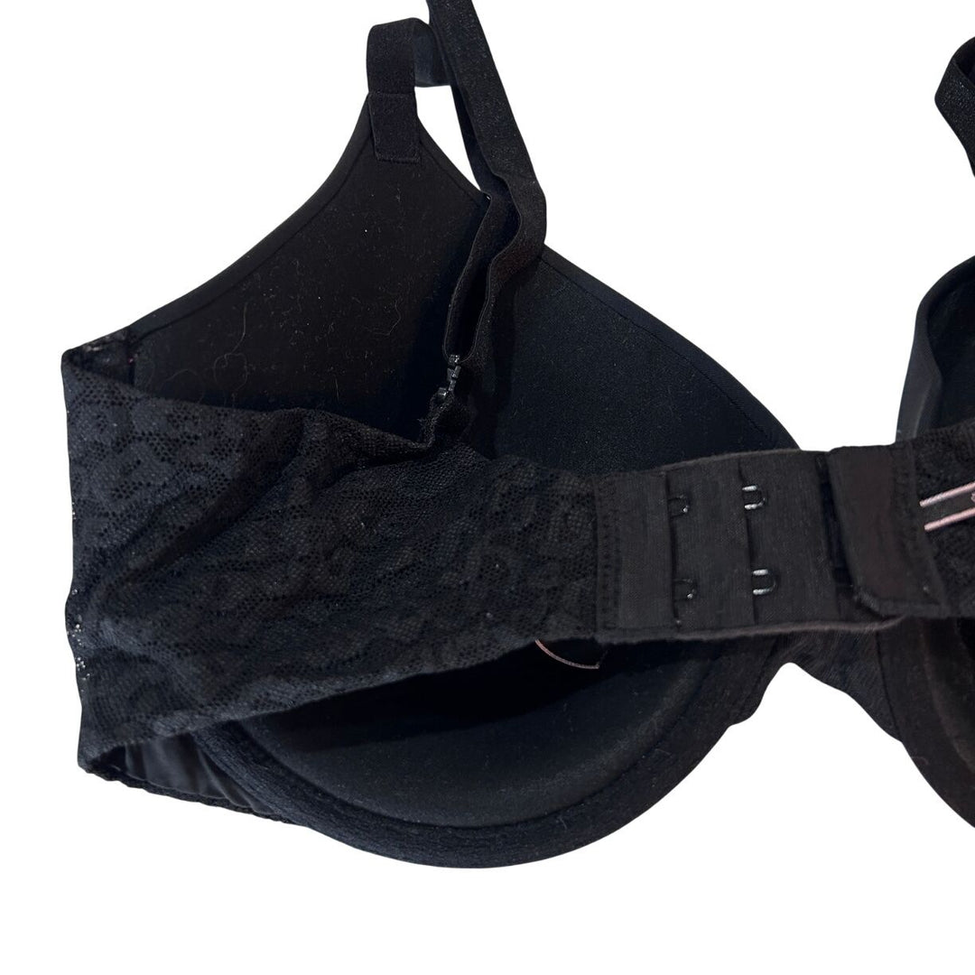 Vicorias Secret Womens Black T Shirt Bra Demi Underwire