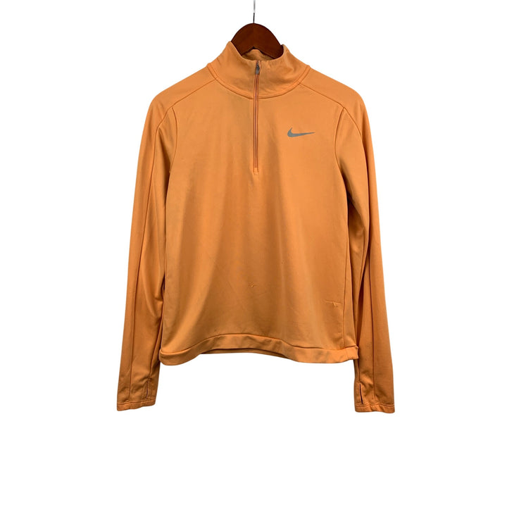 Nike Orange Quarter-Zip Pullover Jacket Women’s M