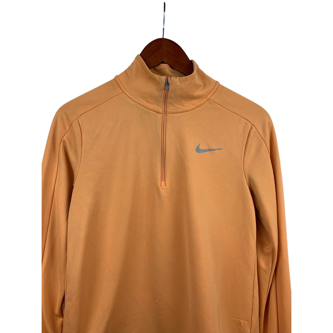 Nike Orange Quarter-Zip Pullover Jacket Women’s M