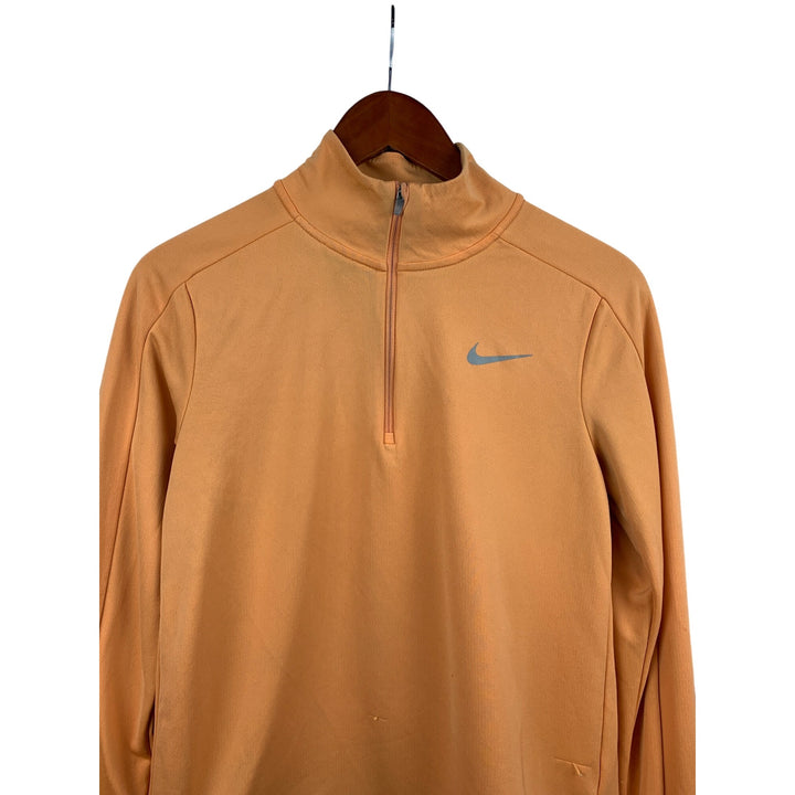 Nike Orange Quarter-Zip Pullover Jacket Women’s M