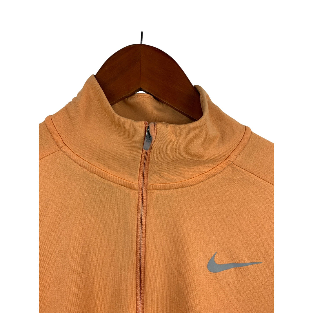 Nike Orange Quarter-Zip Pullover Jacket Women’s M