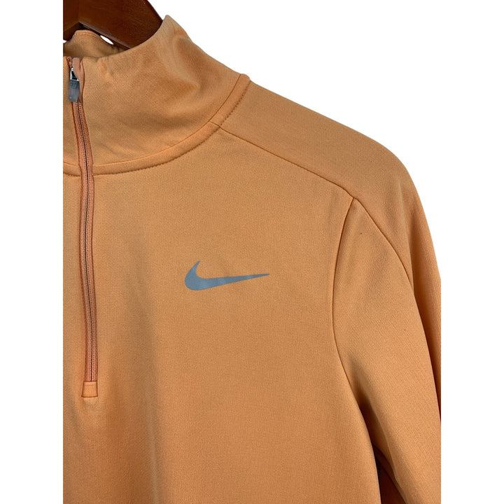 Nike Orange Quarter-Zip Pullover Jacket Women’s M