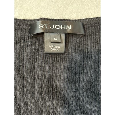 Women’s St John Wool Blend Tank Top Navy Blue Size M