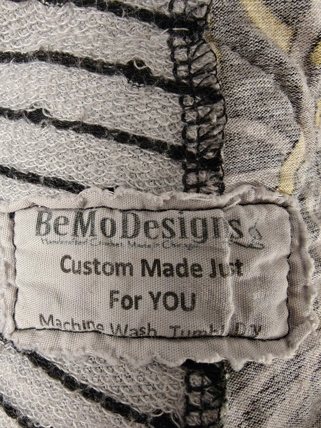 Womens BeMo Designs Harem Pants Gray Black Yellow Custom
