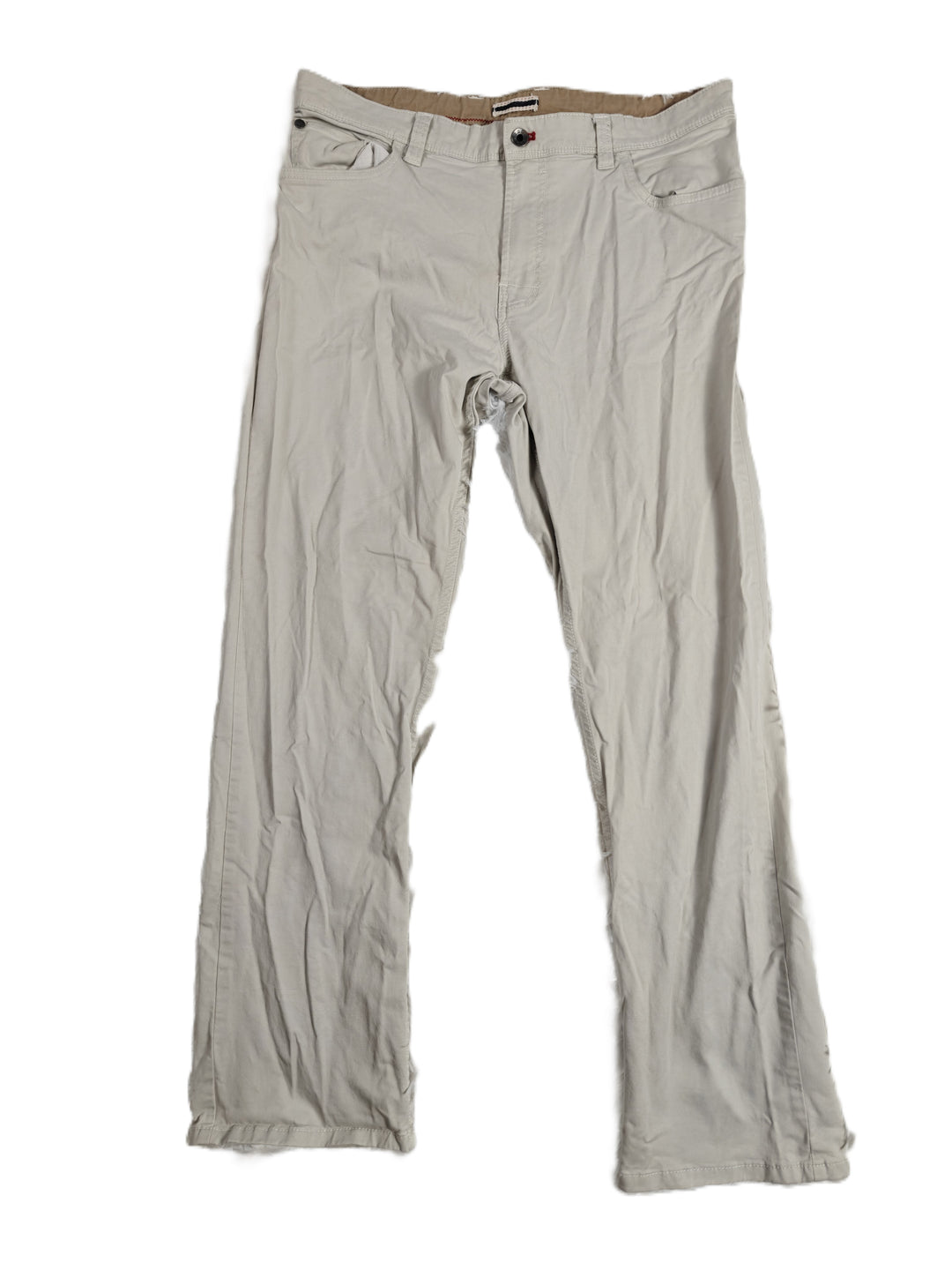 Mens IZOD Straight Pants Beige Size 34x32