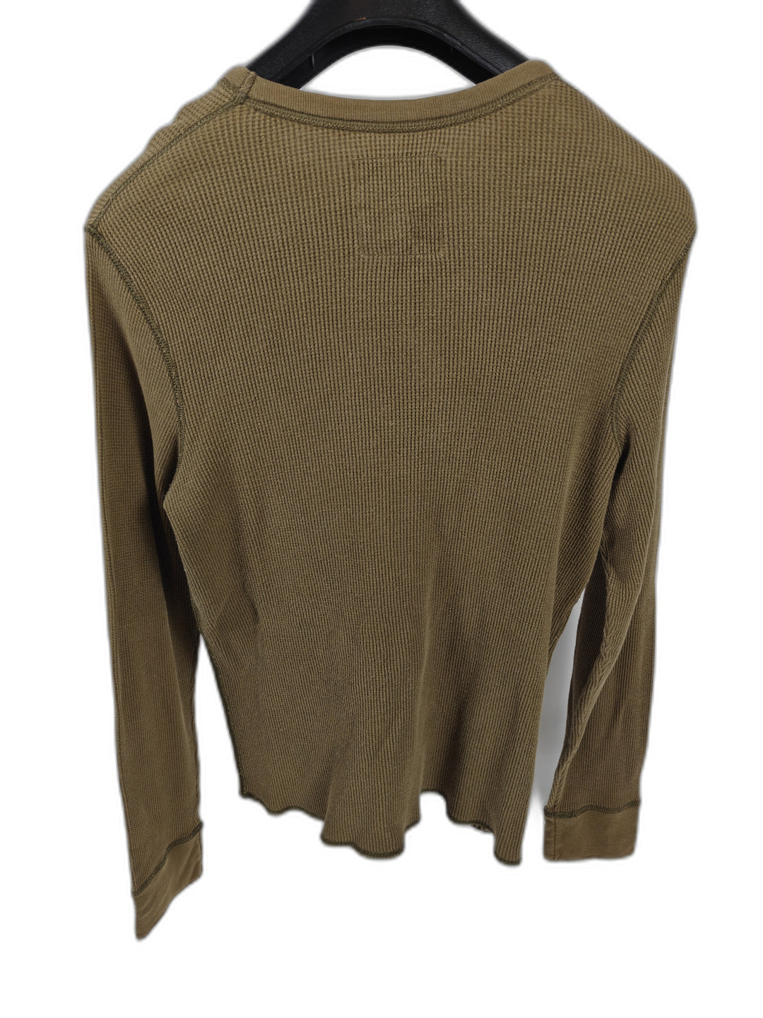 Men’s Hollister Thermal Shirt Brown XL Long Sleeve Logo