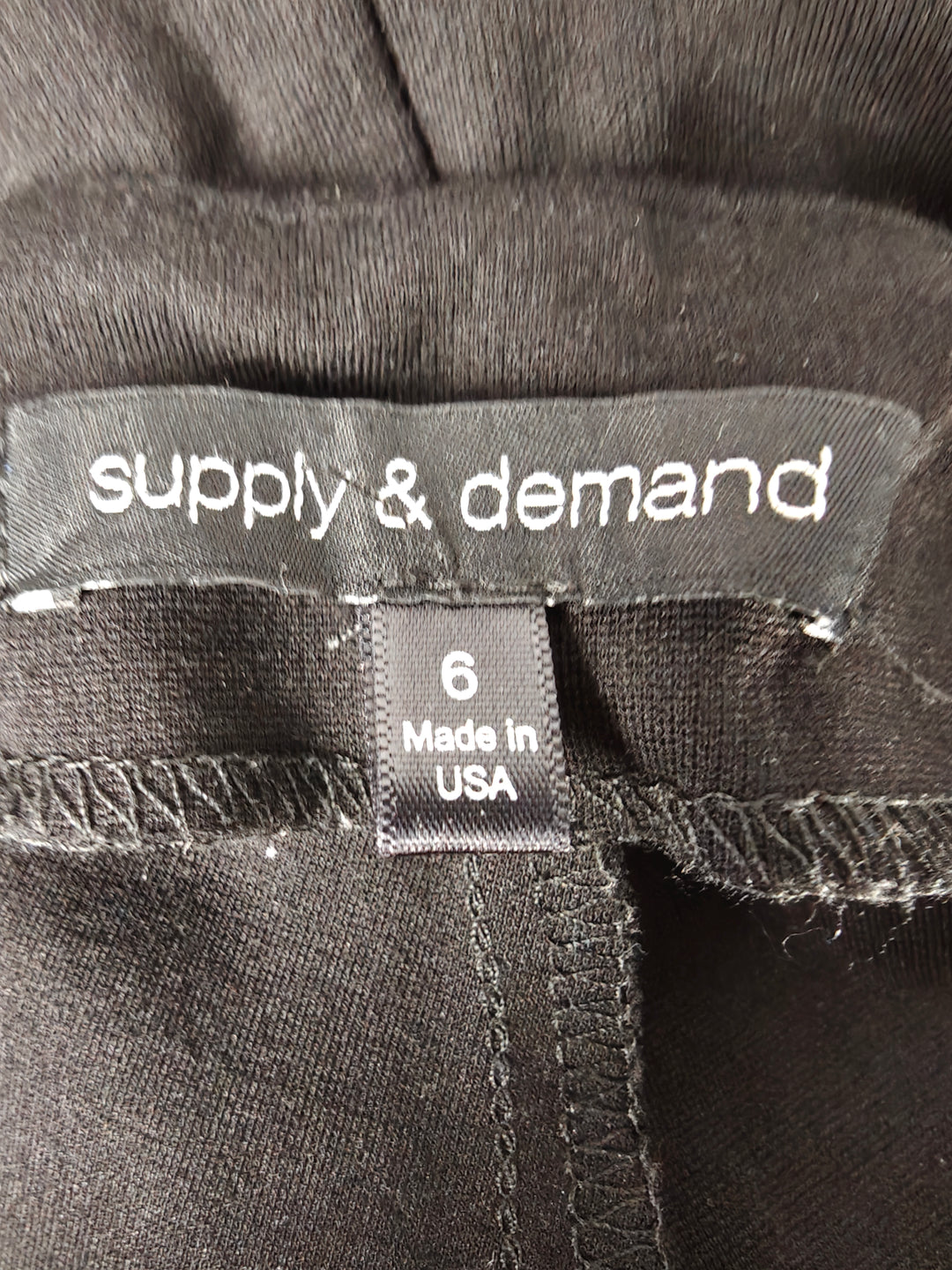 Womens Supply &amp; Demand Pants Black Size 6