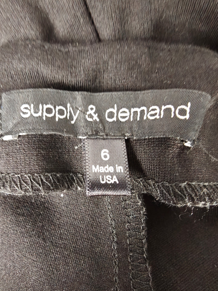 Womens Supply &amp; Demand Pants Black Size 6
