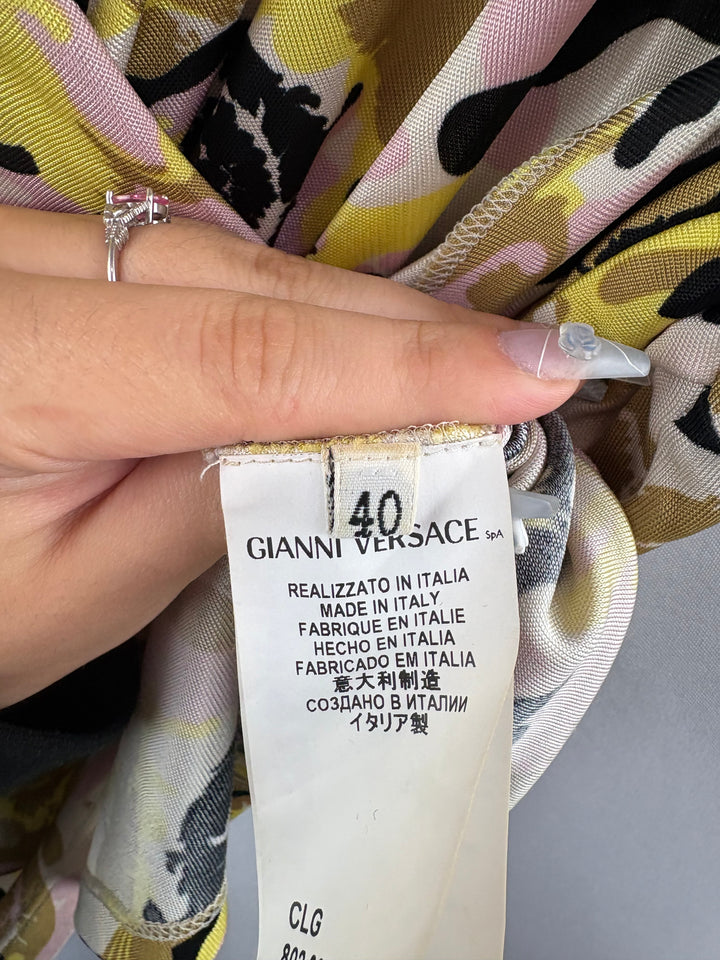 Women’s Versace Collection Size 8 Multicolor Patterned Blouse