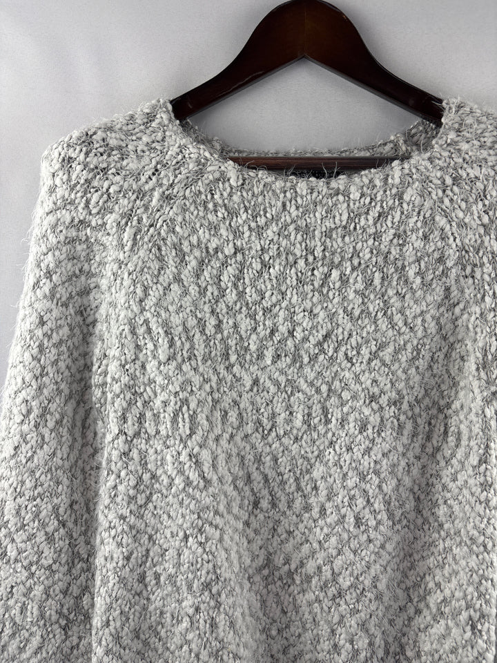 Women’s Buffalo David Bitton Medium White &amp; Gray Sweater