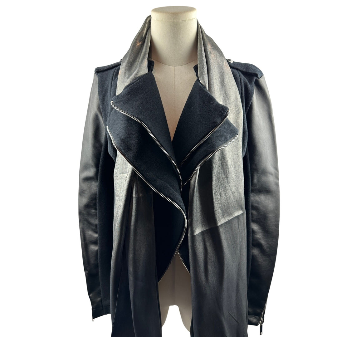 Women’s I.N.C. Asymmetrical Moto Jacket Black Size M