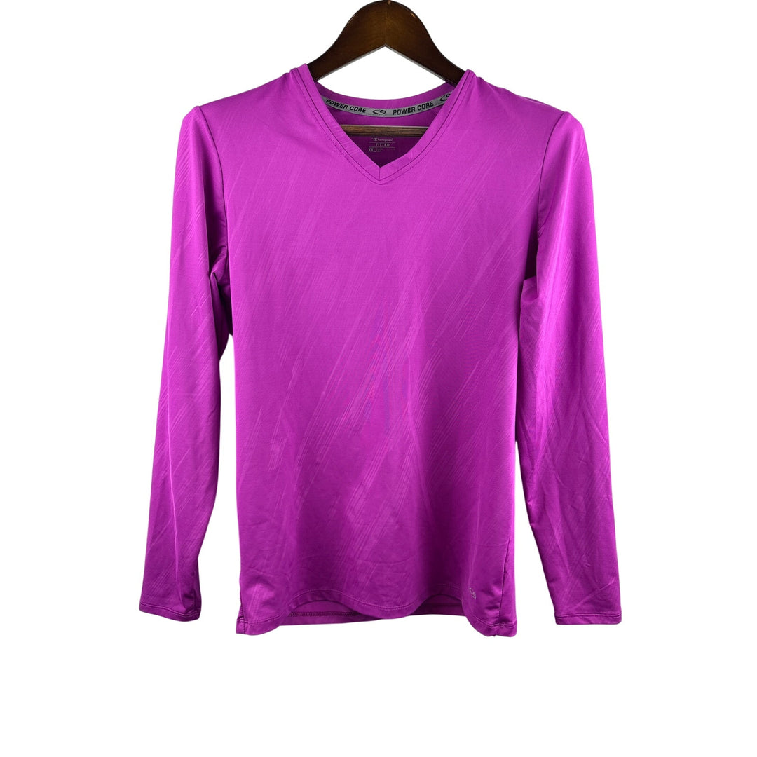 Women’s Champion XXL Purple Sports Fitted Long Sleeve Shirt