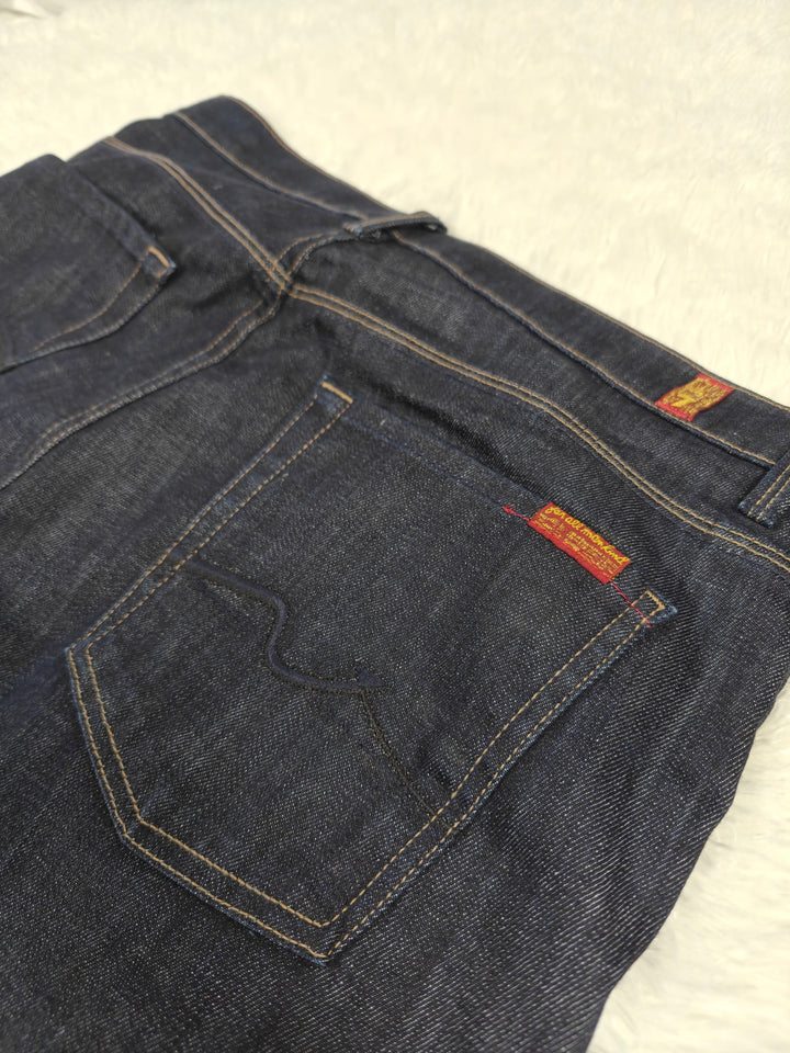 7 For All Mankind Womens Ginger Flare Jeans Dark Indigo Size 32