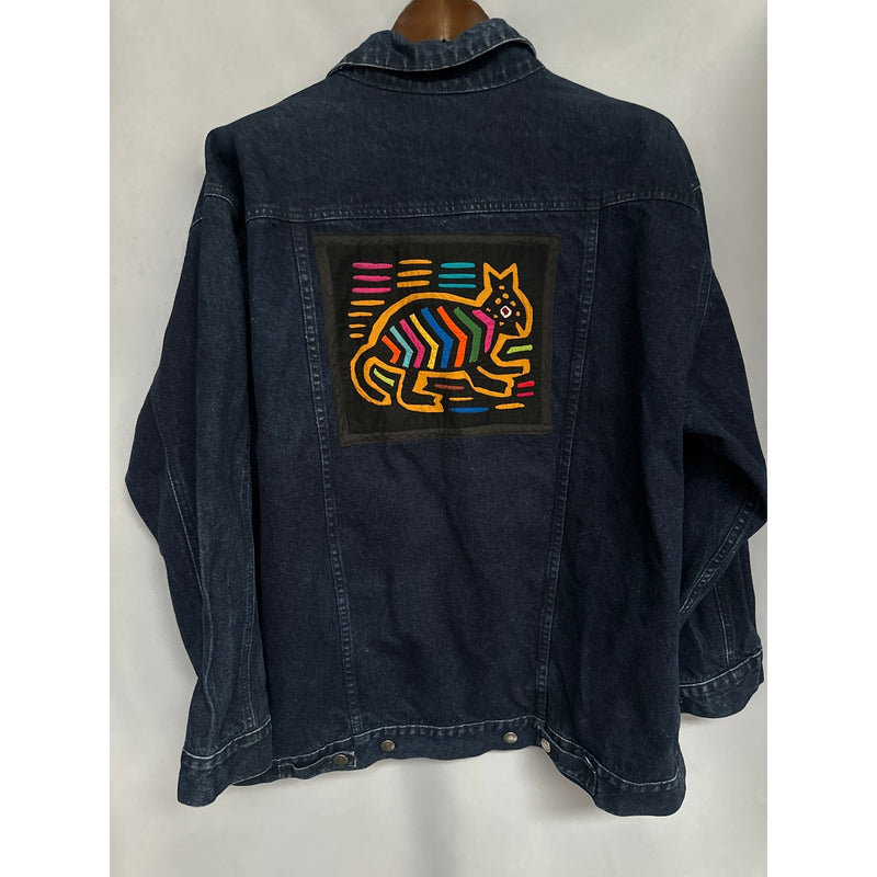 Women’s Geoffrey Hunter Cat Jean Jacket Size 2X