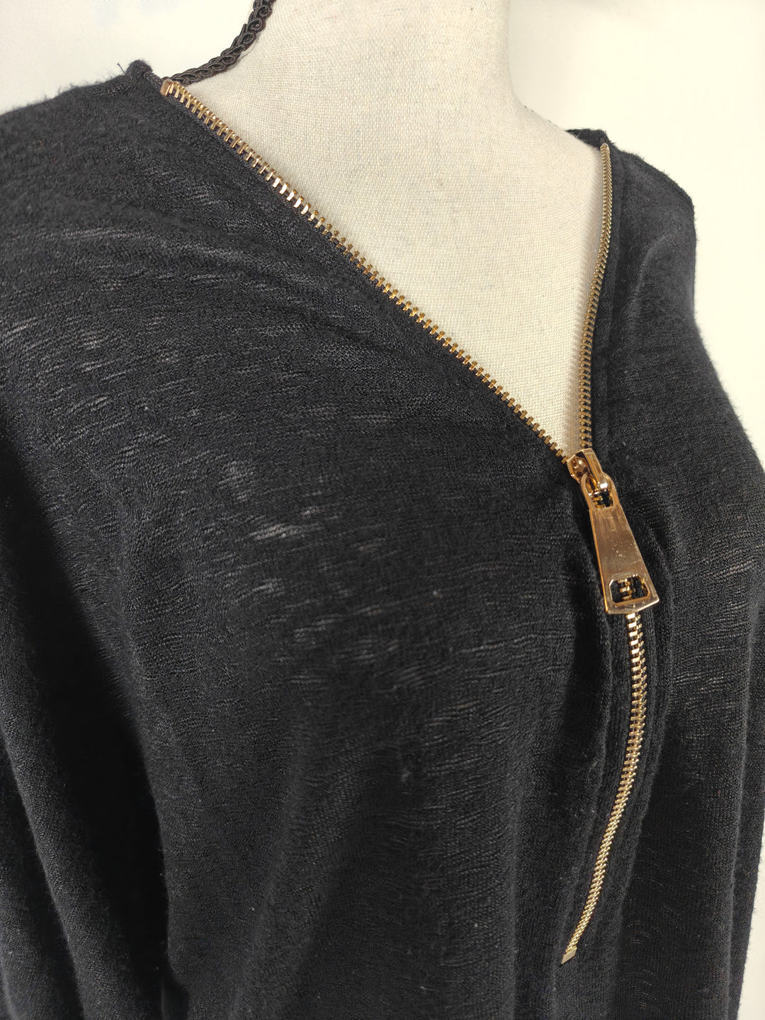 Women Alfani Poncho Sweater Black Size XL