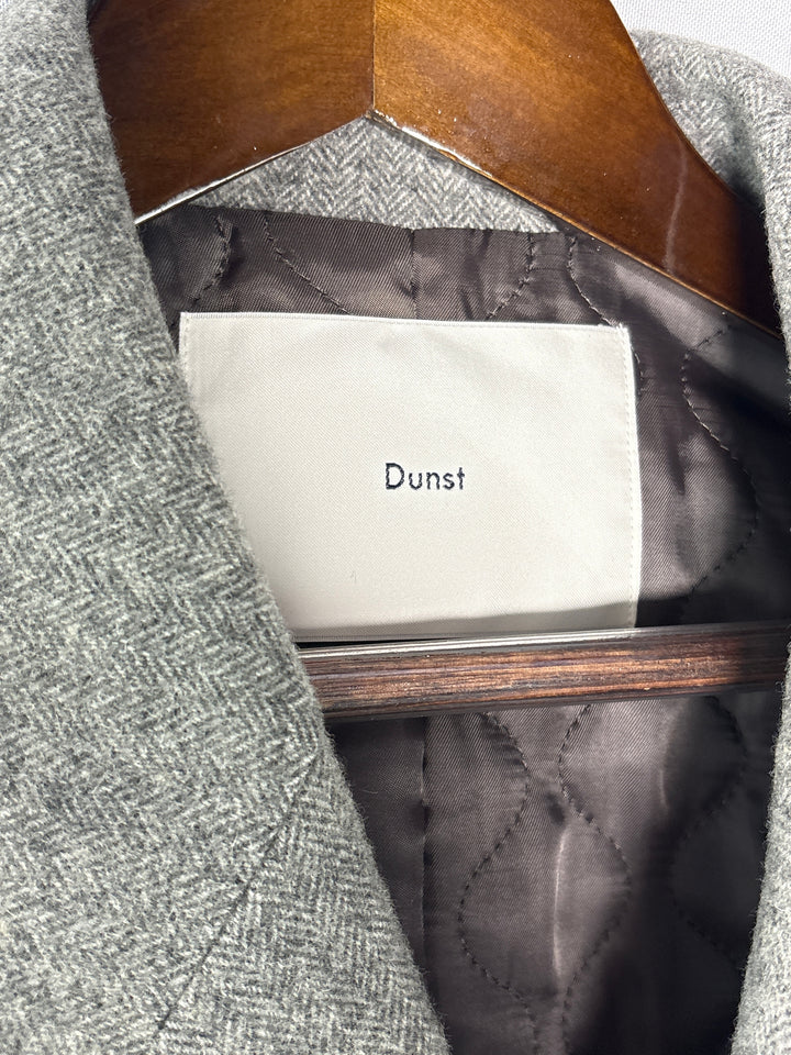 Unisex Dunst XS Light Gray Heavy Wool Double Breasted Blazer