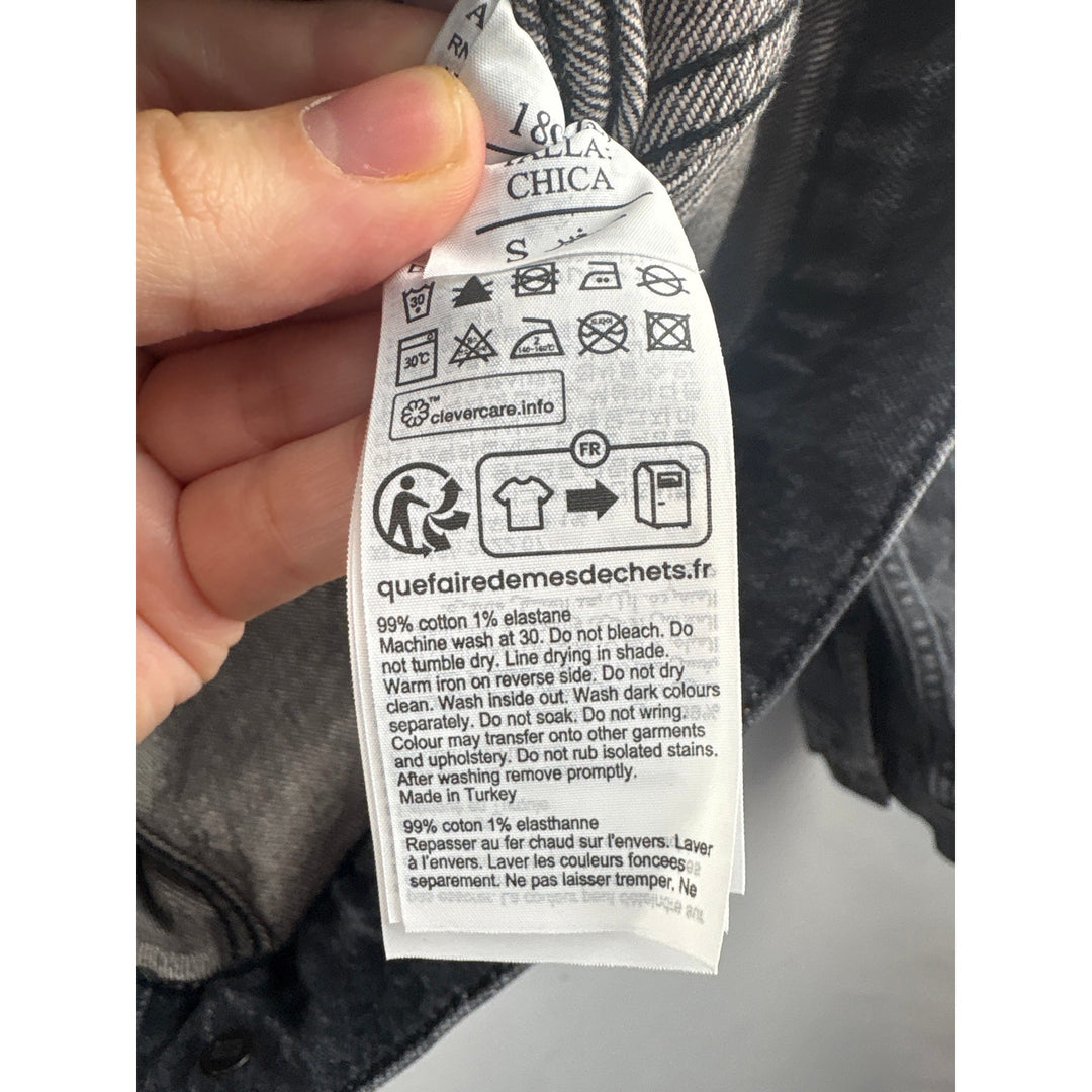 Women’s All Saints Small Washed Gray Jean Jacket