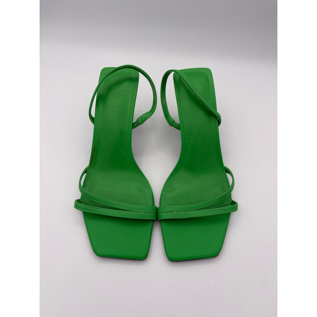 Women’s MMG Size 7.5 Bright Green Kitten Heels