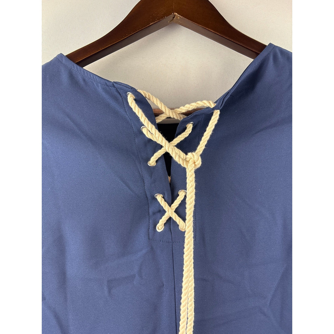 Women’s Tommy Hilfiger Medium Navy 3/4 Sleeve Crewneck Blouse