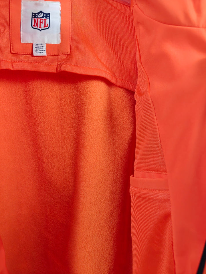 Mens NFL Denver Broncos Softshell Jacket Orange Full Zip XL New With Tags