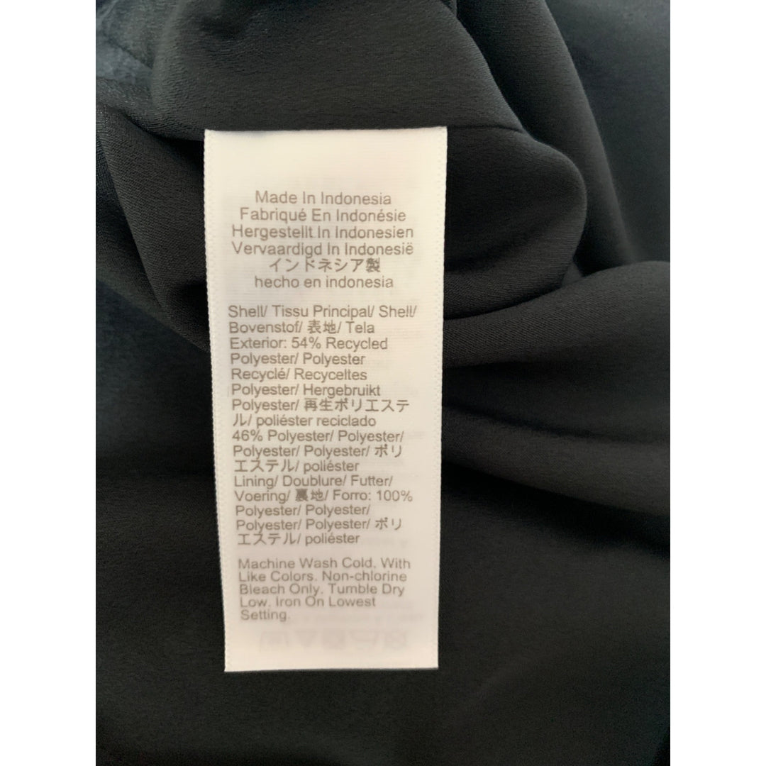 J.Crew Womens Black Long Sleeve Blouse XS Polyester & Recycled Polyester