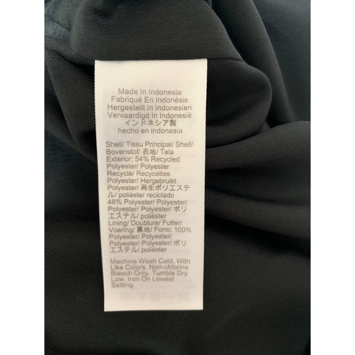 J.Crew Womens Black Long Sleeve Blouse XS Polyester & Recycled Polyester