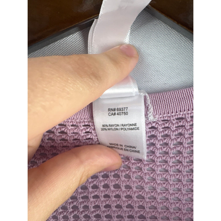 Women’s Wynne Layers XL Lilac Mesh Short Sleeve Shirt