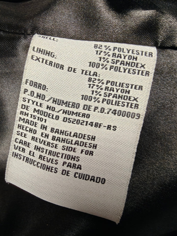 Parallel Womens Black Double Breasted Wool Blend Peacoat