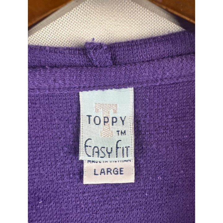 Women’s Toppy Large Purple Zip-Up Jacket