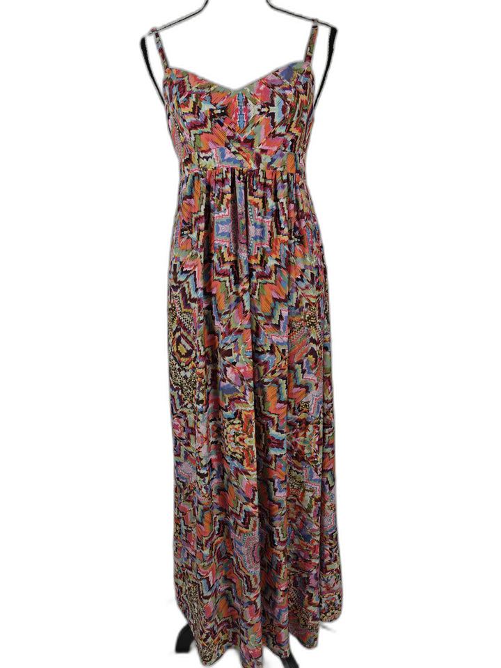 Women’s Felicity &amp; Coco Maxi Dress Multicolor Abstract Print Size S