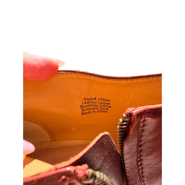 J.Crew Size 8.5 Sawyer Brown Leather Women&