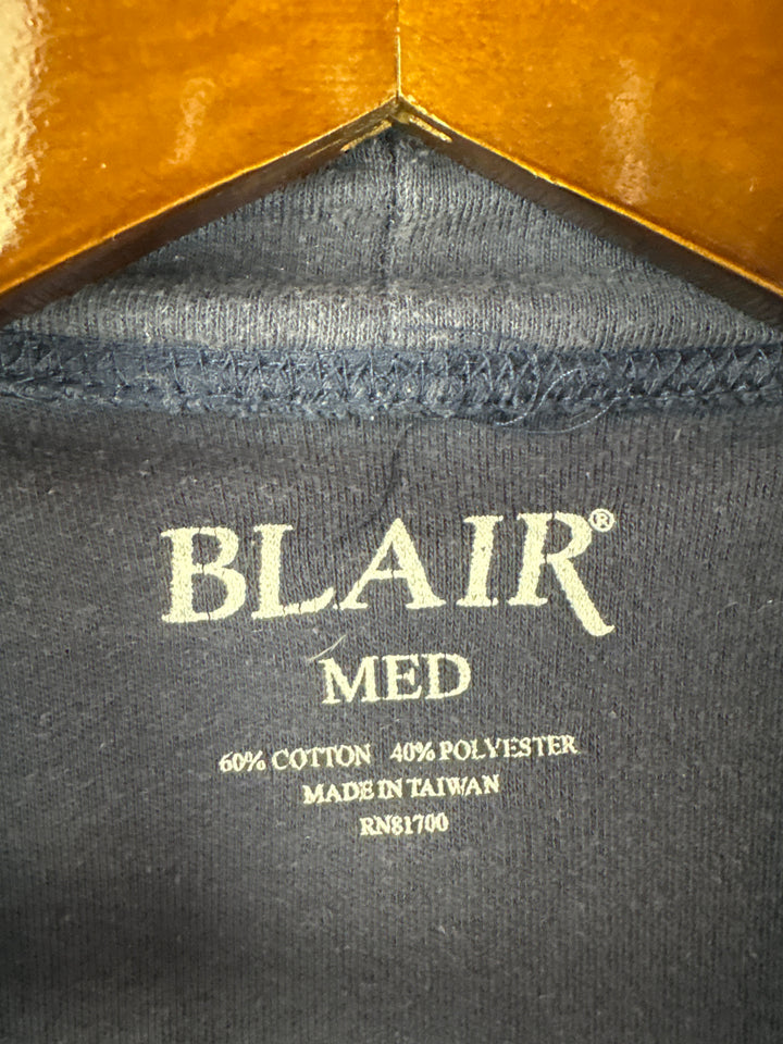 Women’s Blair Medium Navy Blue Sleeveless Mock Turtleneck