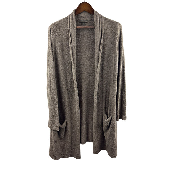 Women’s Barefoot Dreams XL Grayish Brown Plush Cardigan