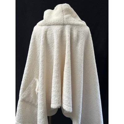 Women’s Jane & Berry Crème Faux Fur Turtleneck Poncho One Size