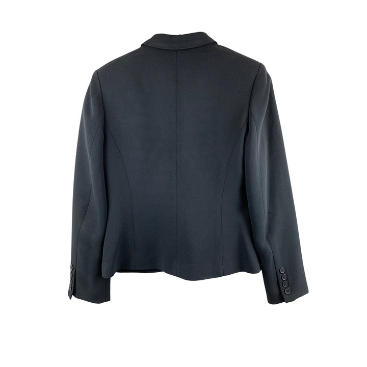 I.N.C Womens Grey Blazer Jacket 4P Petite Polyester/Acetate
