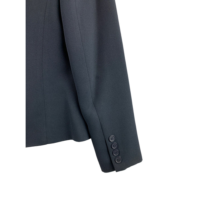 I.N.C Womens Grey Blazer Jacket 4P Petite Polyester/Acetate