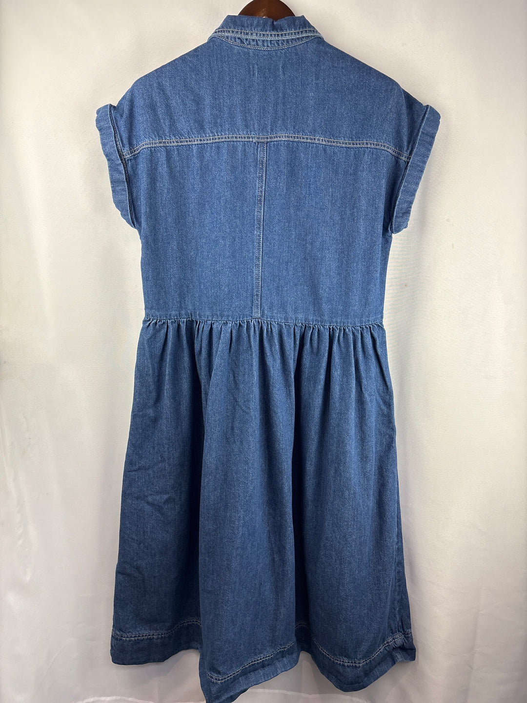Women’s Maye Medium Dark Blue Denim Maxi Dress