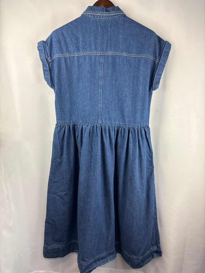 Women’s Maye Medium Dark Blue Denim Maxi Dress